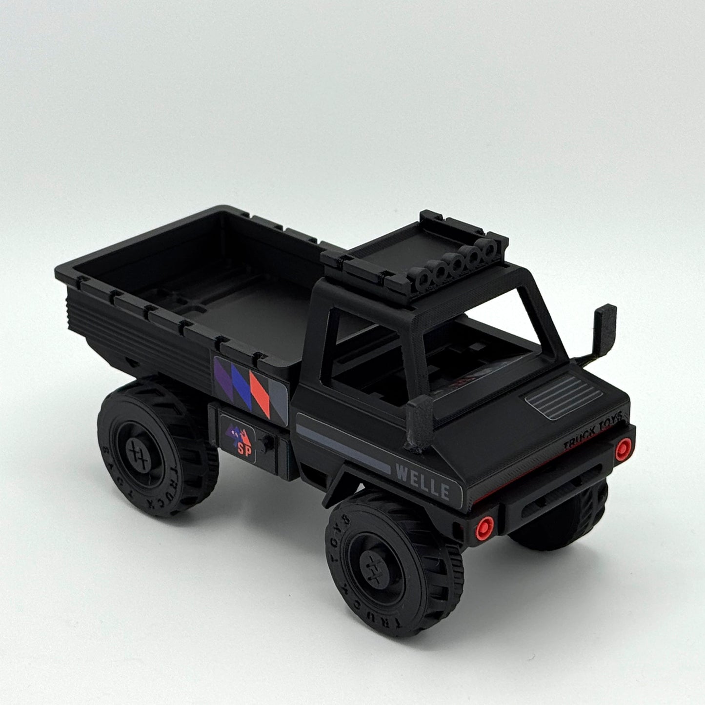 MOL-E - Welle (Black) : Toy Truck, Accessories, Sticker Pack, (Founder Edition)