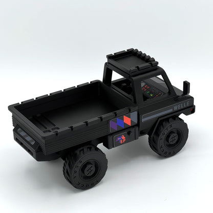 MOL-E - Welle (Black) : Toy Truck, Accessories, Sticker Pack, (Founder Edition)